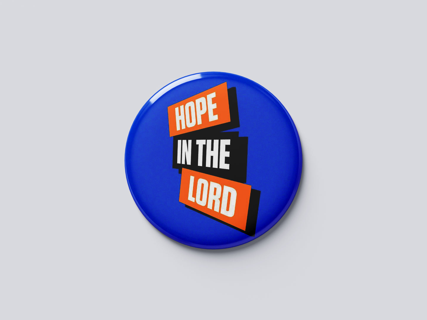 "Hope in the Lord" Fridge Magnet (Big Size) | Christian Decor | Premium Quality Round Badge