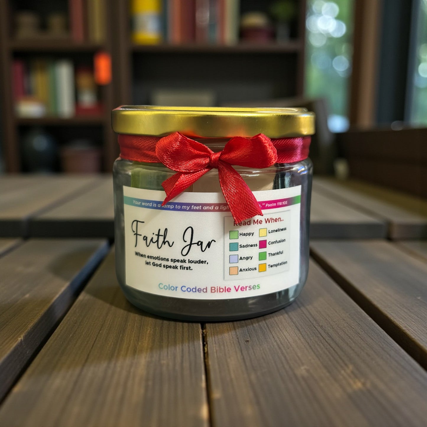 Faith Jar – Color Coded Bible Verses for Every Emotion