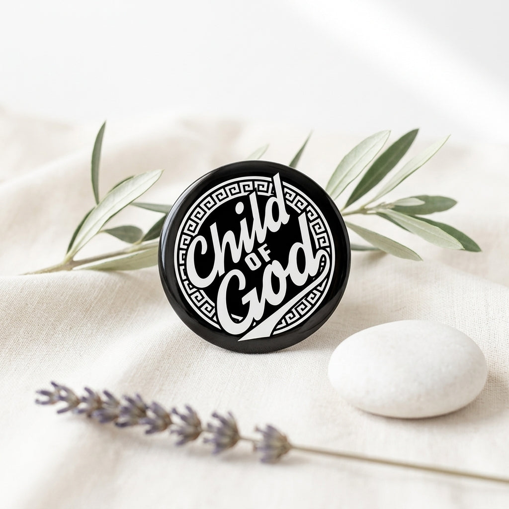 CHILD OF GOD : Christian Decor | Premium Quality Round Badge