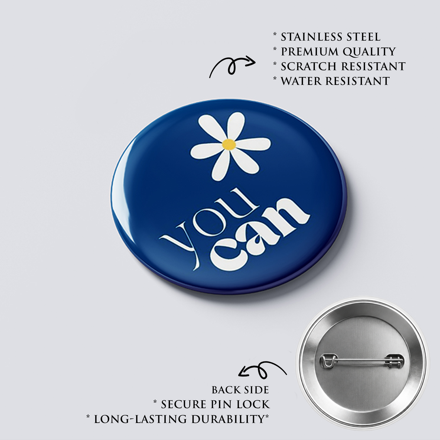 YOU CAN : Christian Decor | Premium Quality Round Badge