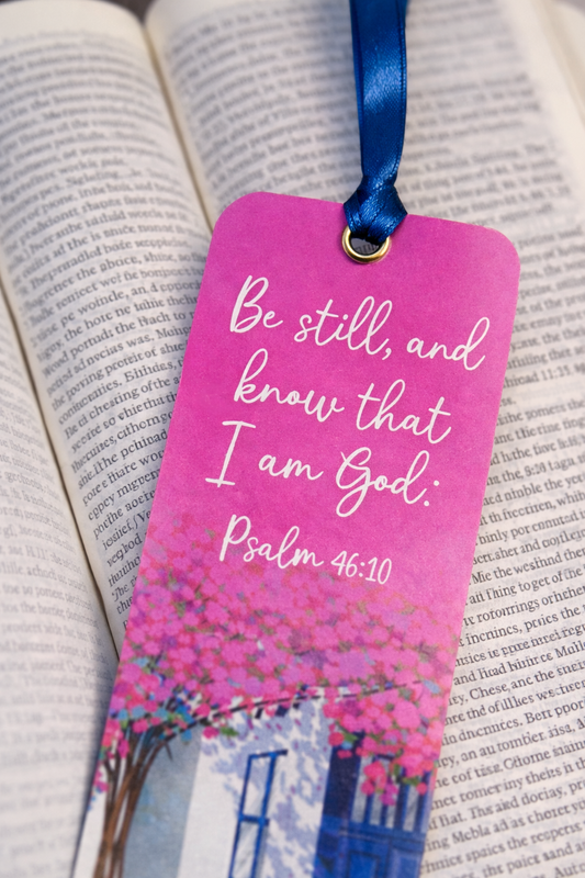 Psalm 46:10 Christian Bookmark – “Be Still and Know That I Am God” Scripture Bookmark