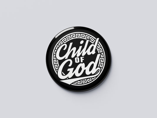 Child of God_Premium Round Fridge Magnet (Big Size) | Christian Decor | Premium Quality Round Badge