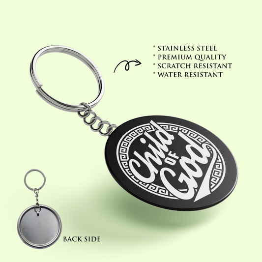 Child of God : Stainless Steel Keyring | Bible Verse Keychain | Premium Stainless Steel