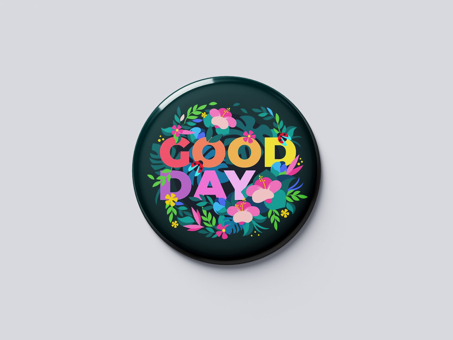 Good Day_Bible Verse Fridge Magnet (Big Size) | Christian Decor | Premium Quality Round Badge