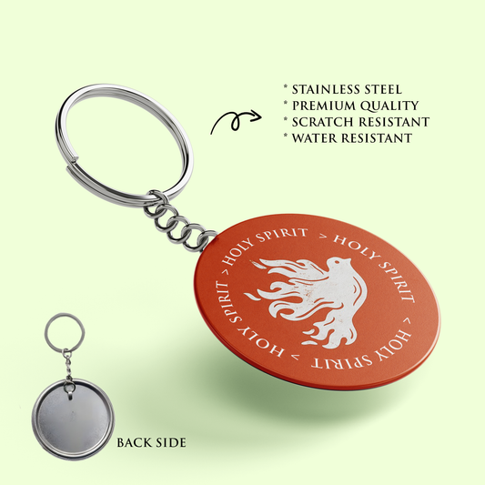 HOLY SPIRIT : Stainless Steel Keyring | Bible Verse Keychain | Premium Stainless Steel (Copy)