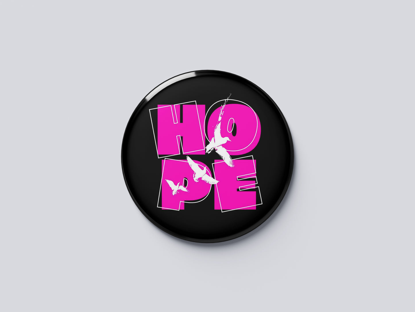 "HOPE" Fridge Magnet (Big Size) | Christian Decor | Premium Quality Round Badge