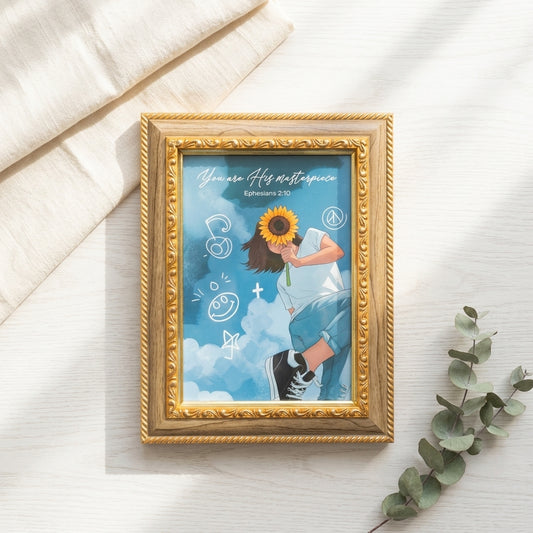 You’re His Masterpiece : Table/Wall Decor : A5 Photo Frame (5in*7in) size