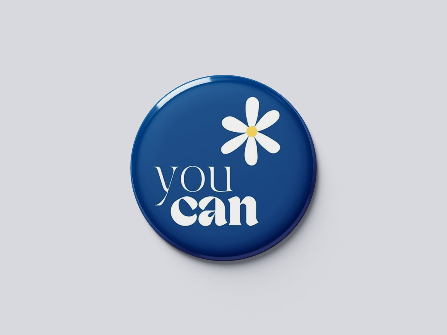 "You Can" Fridge Magnet (Big Size) | Christian Decor | Premium Quality Round Badge