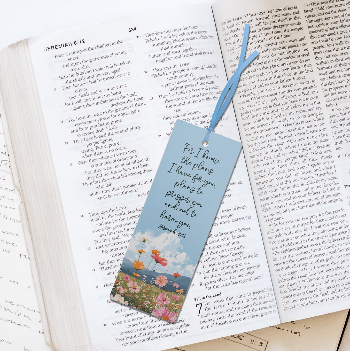 Jeremiah 29:11 Christian Bookmark – “For I Know the Plans”_Bible Verse Bookmark