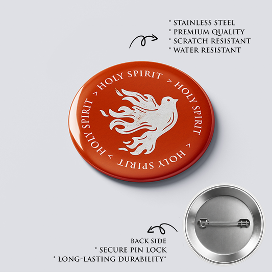 HOLY SPIRIT : Christian Decor | Premium Quality Round Badge