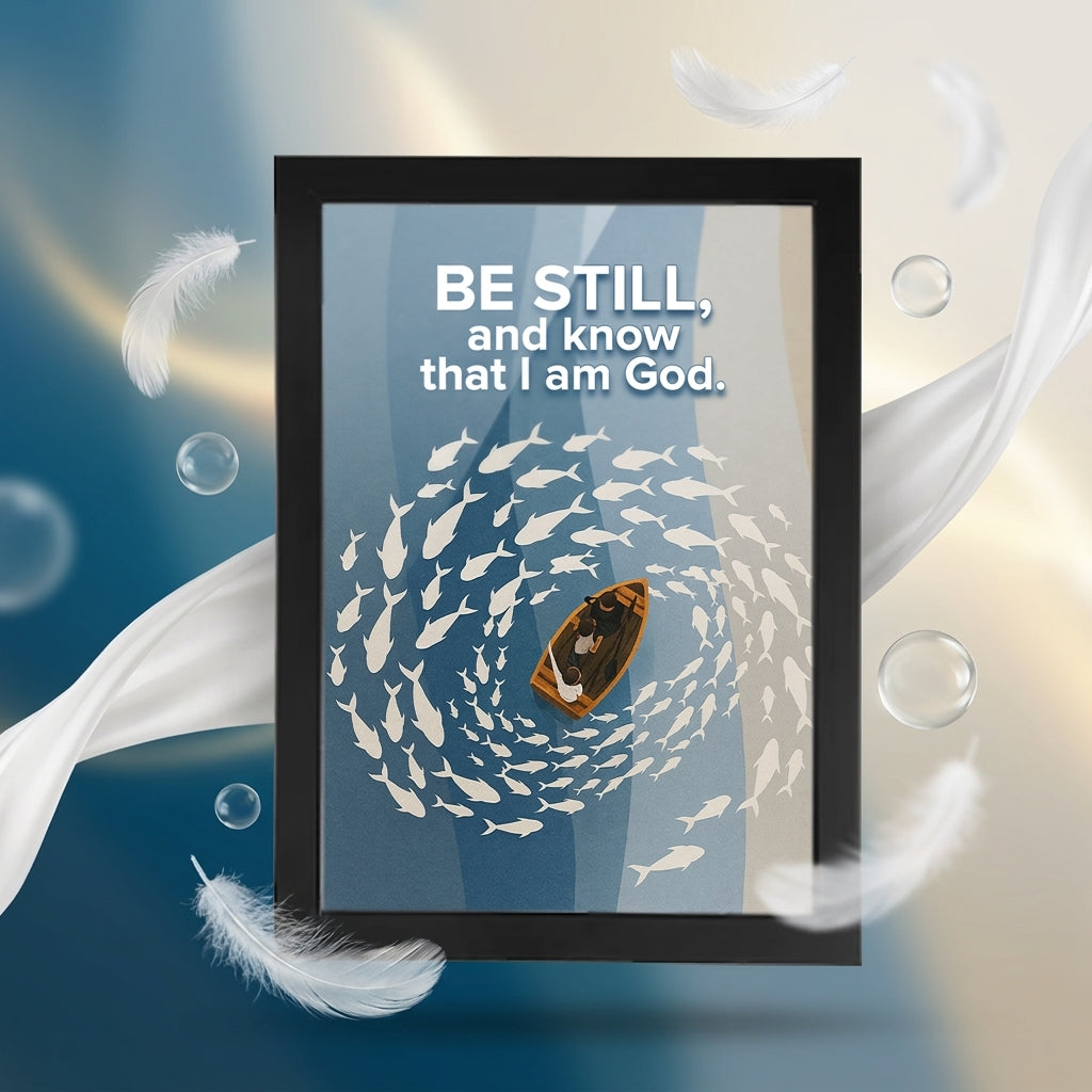 Be Still and Know That I Am God – Photo Frame_A4 Size ( 12inch*8inch ) | Premium Black Frame