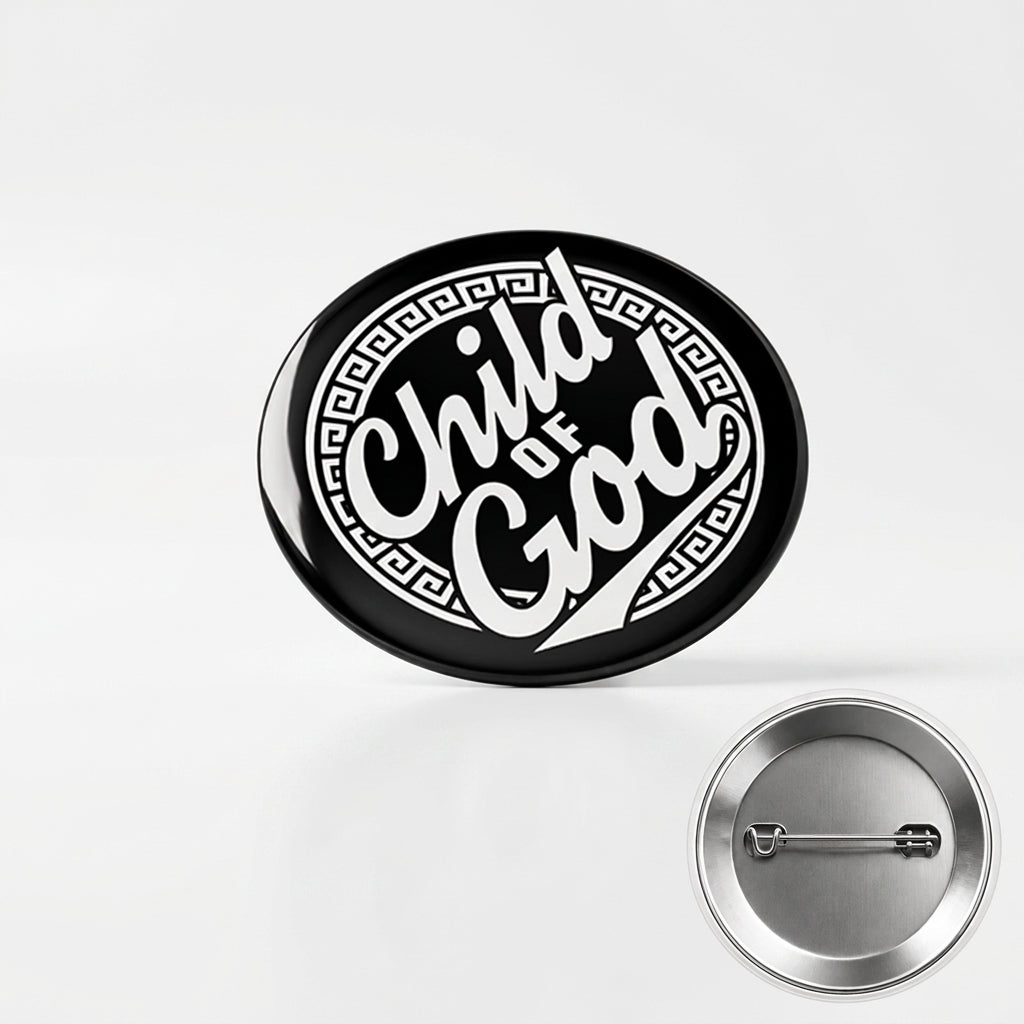 Pack of 6 Button Badges : Christian Decor | Premium Quality Round Badge