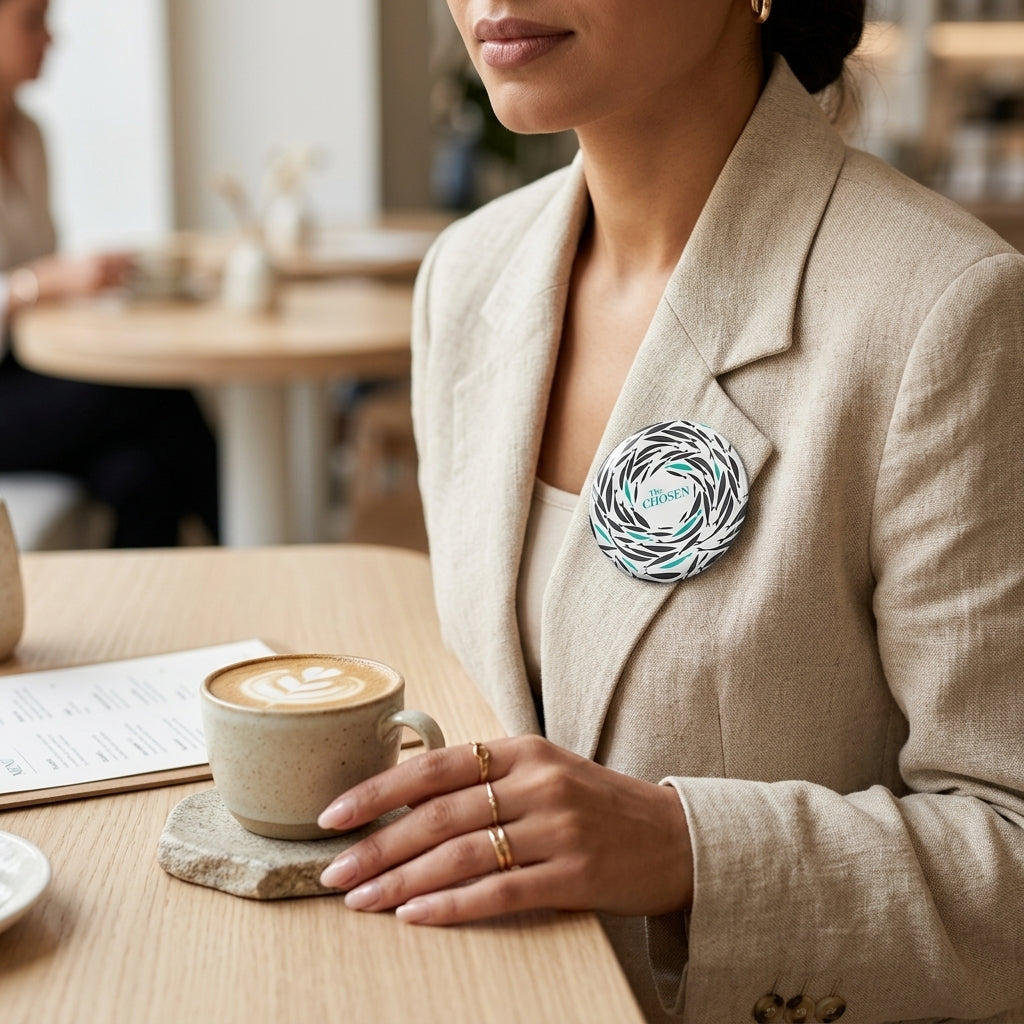 CHOSEN : Christian Decor | Premium Quality Round Badge