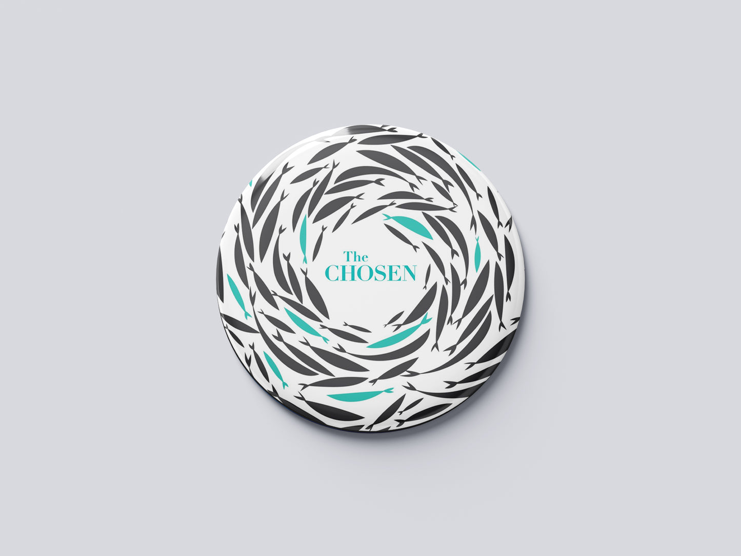 "THE CHOSEN" Fridge Magnet (Big Size) | Christian Decor | Premium Quality Round Badge
