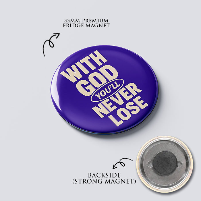 "Your Sorrow will turn into Joy" Fridge Magnet (Big Size) | Christian Decor | Premium Quality Round Badge