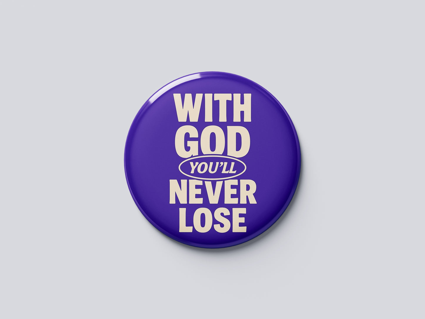 "Your Sorrow will turn into Joy" Fridge Magnet (Big Size) | Christian Decor | Premium Quality Round Badge